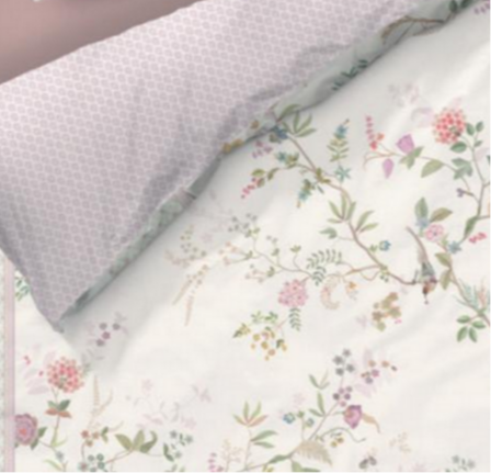 Bustani White Duvet Cover