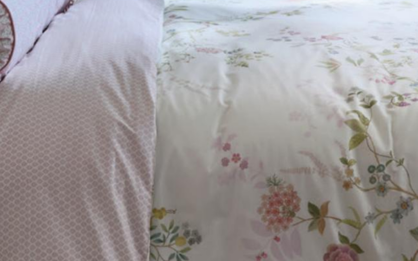 Bustani White Duvet Cover