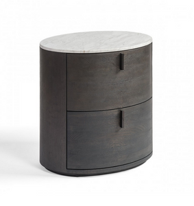 Como Oval Bedside Table