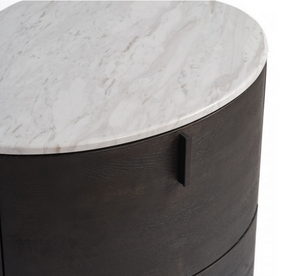 Como Oval Bedside Table