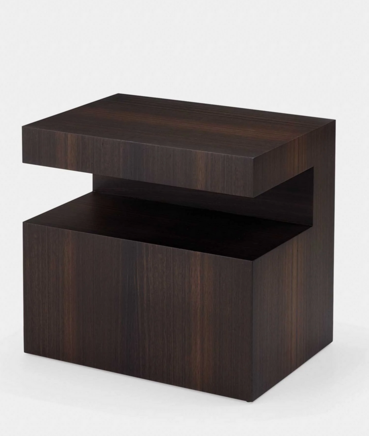 Hook Side Table w/ Drawer (Simple & Brass)