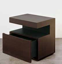 Load image into Gallery viewer, Hook Side Table w/ Drawer (Simple &amp; Brass)
