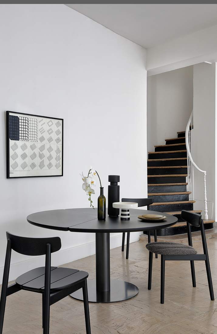 Klee black oak chair