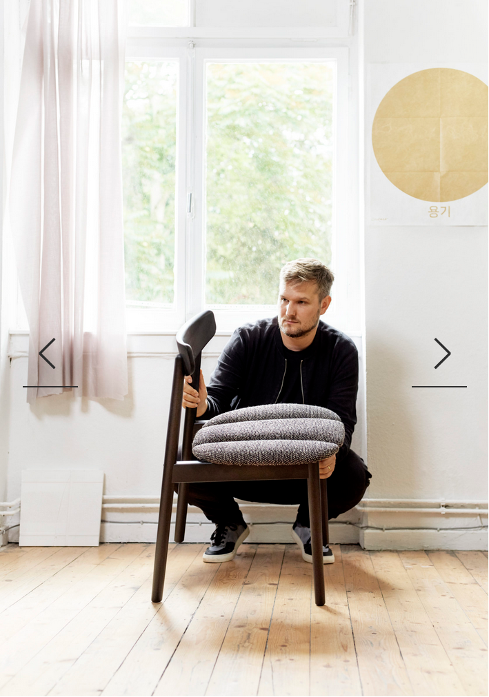 Klee black oak chair