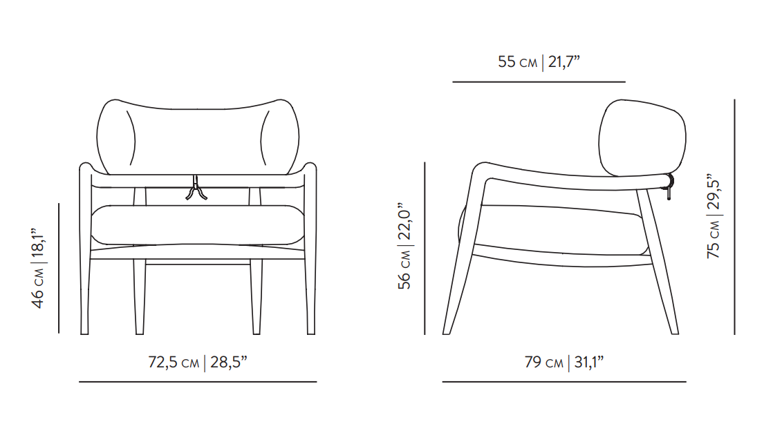Botero Lounge Chair (Plain Leather)