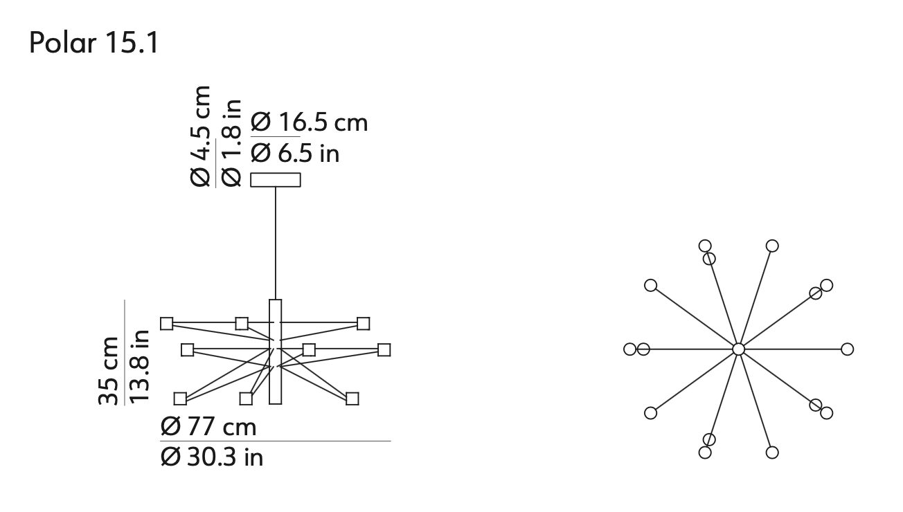 Polar Suspension lamp