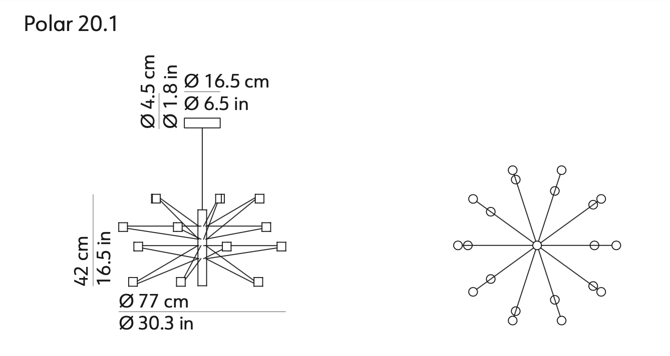 Polar Suspension lamp
