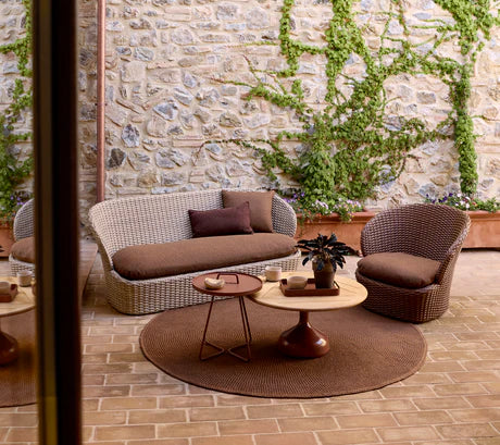 Glaze coffee table large - teak