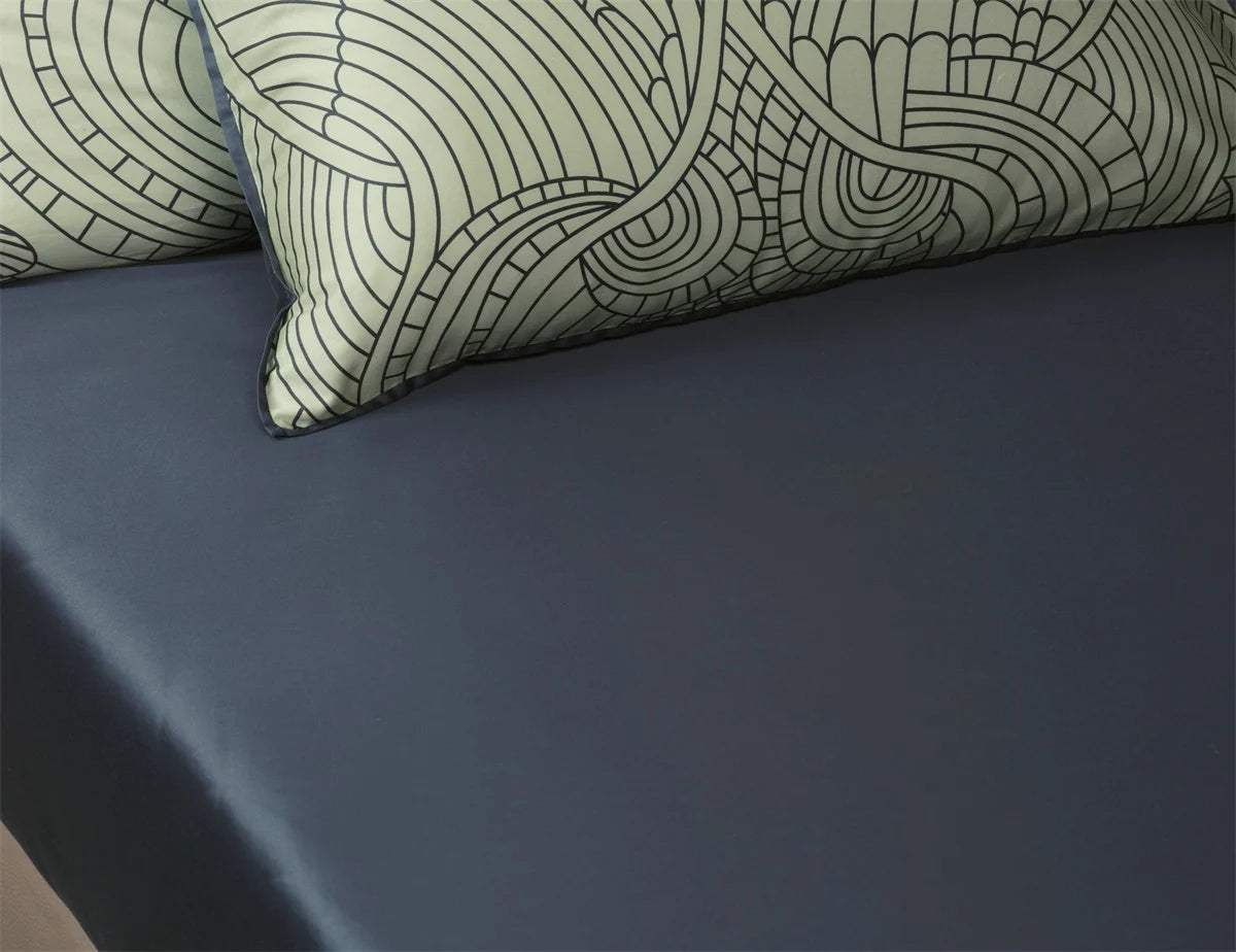 Dodo Pavone Fitted Sheet Blue