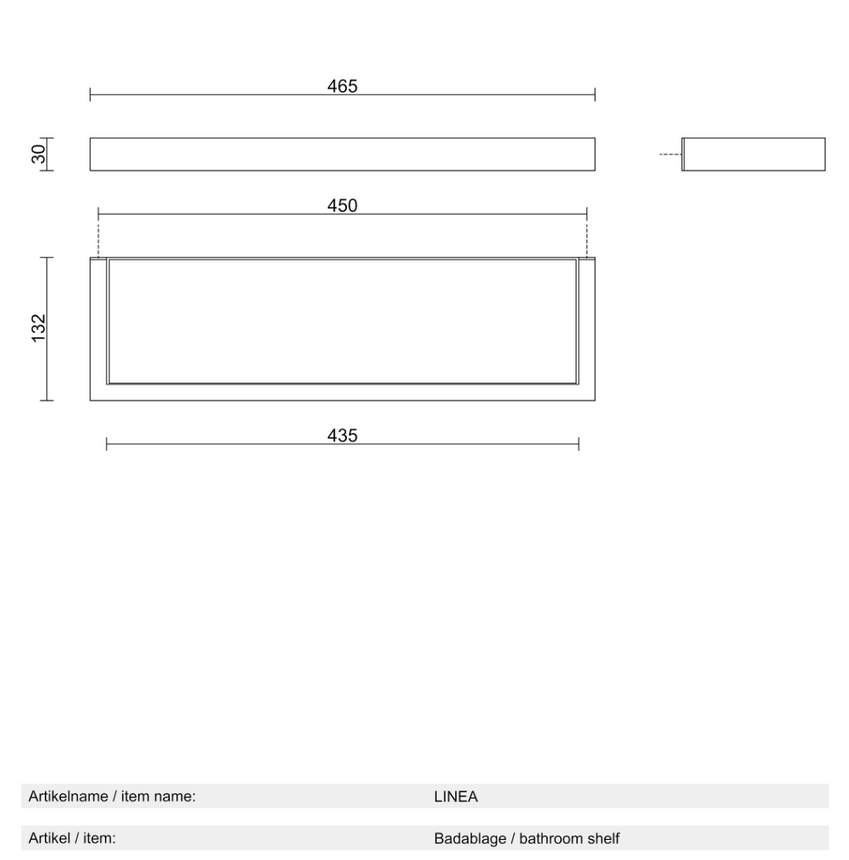 Linea - shelf medium