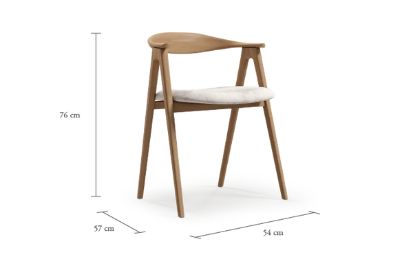 Lyra chair - set of 4 in Walnut