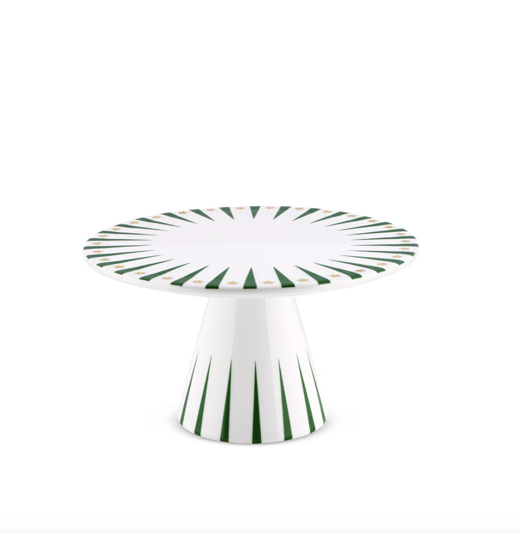 Delight Stand Serving Plate (Green)