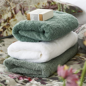 Loweswater organic sage towels