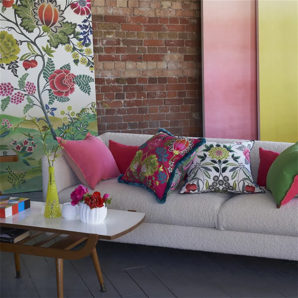 Brocart fuchsia