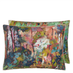 Foret Impressioniste cotton cushion