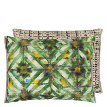 Load image into Gallery viewer, Parquet Batik Forest cotton cushion
