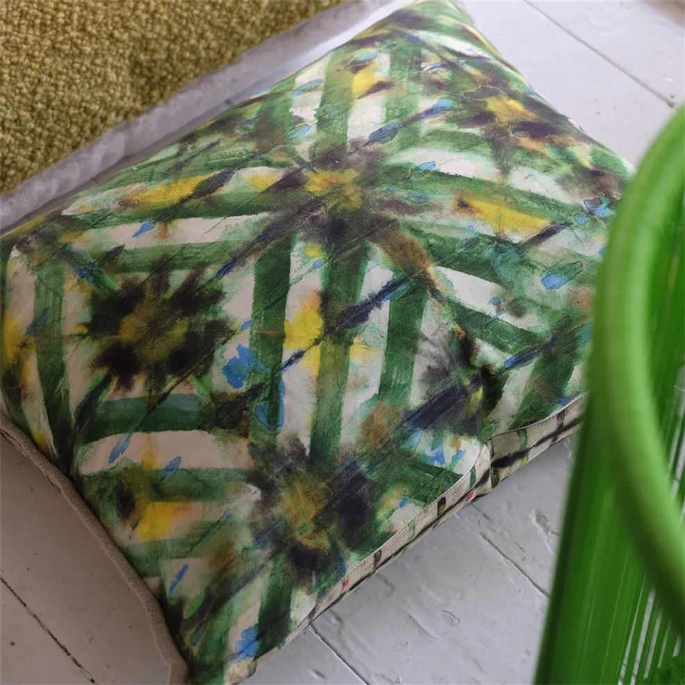 Parquet Batik Forest cotton cushion
