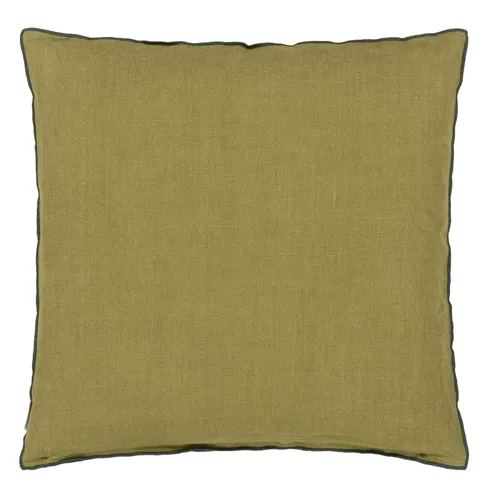 Rose de Damas jade cotton/linen cushion