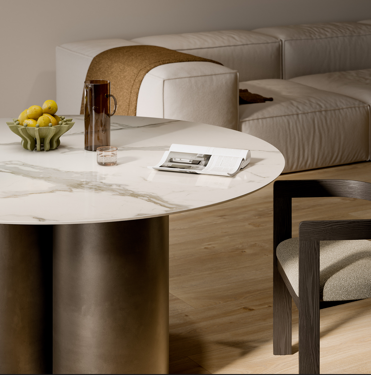 Raki Round One Dining Table