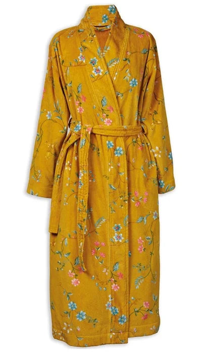 Les Fleurs Bathrobe Yellow