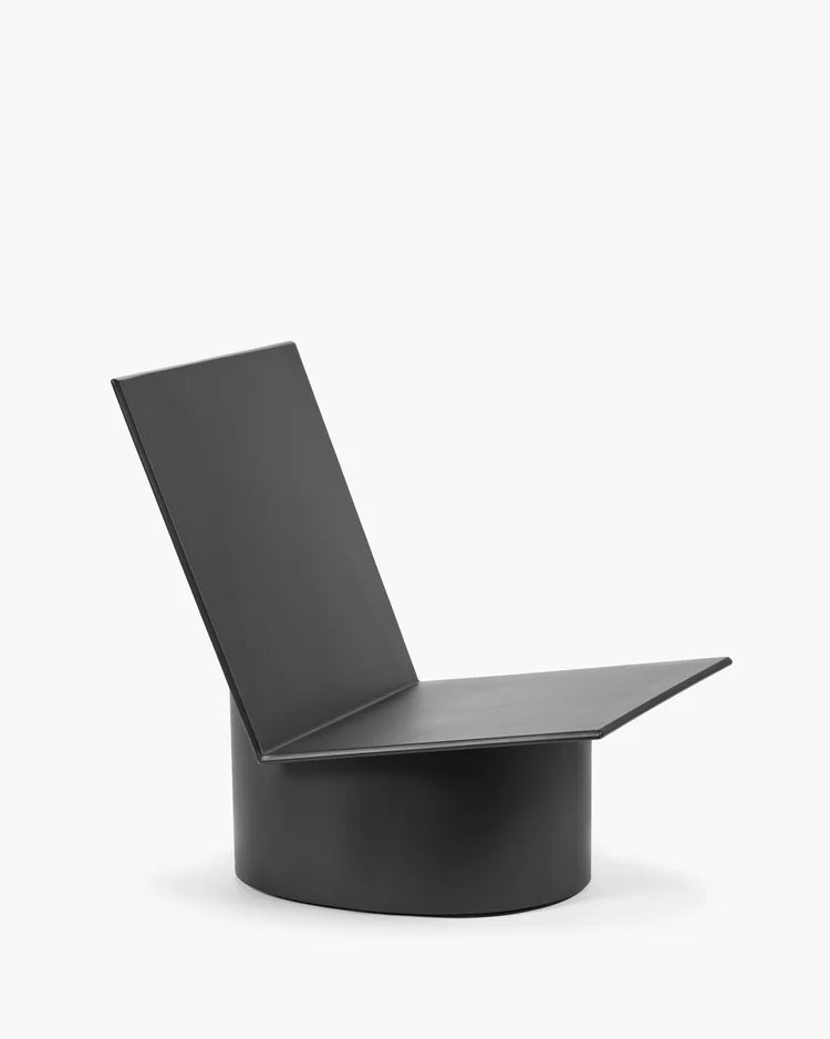 Lounge Chair Black Valerie Outdoor
