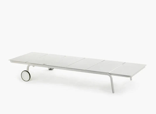 Sun lounger aluminium sand - August