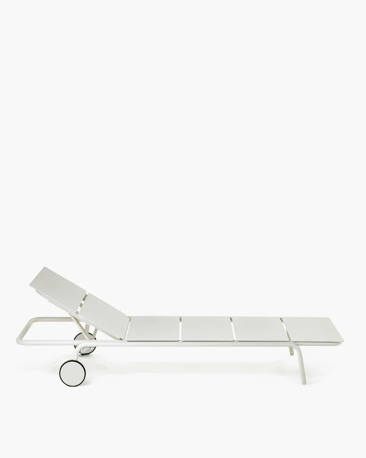 Sun lounger aluminium sand - August