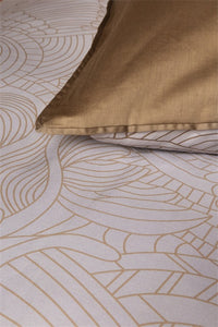 Dodo Pavone Fitted Sheet Dark Sand