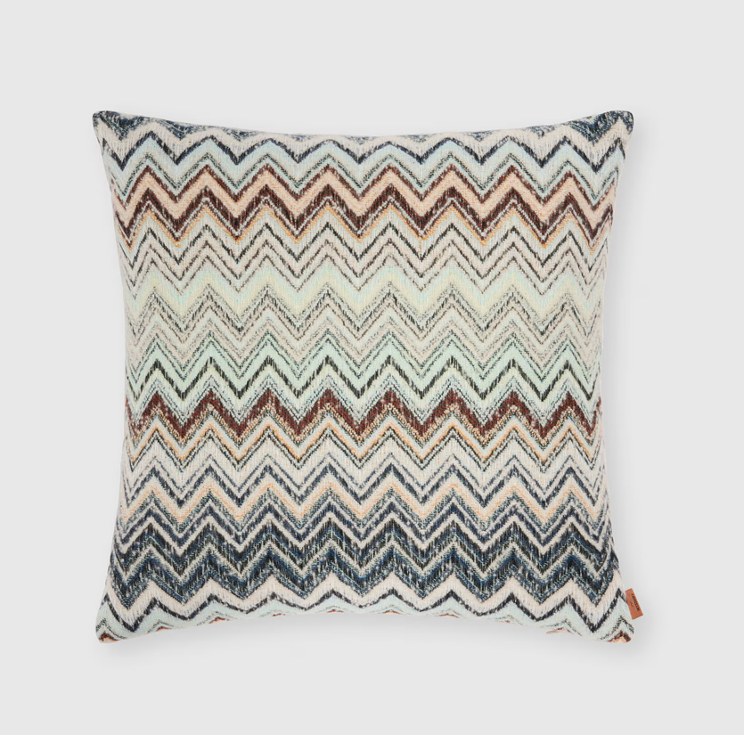 Forest Cushion - Blue & Multicoloured (40 x 40 cm)