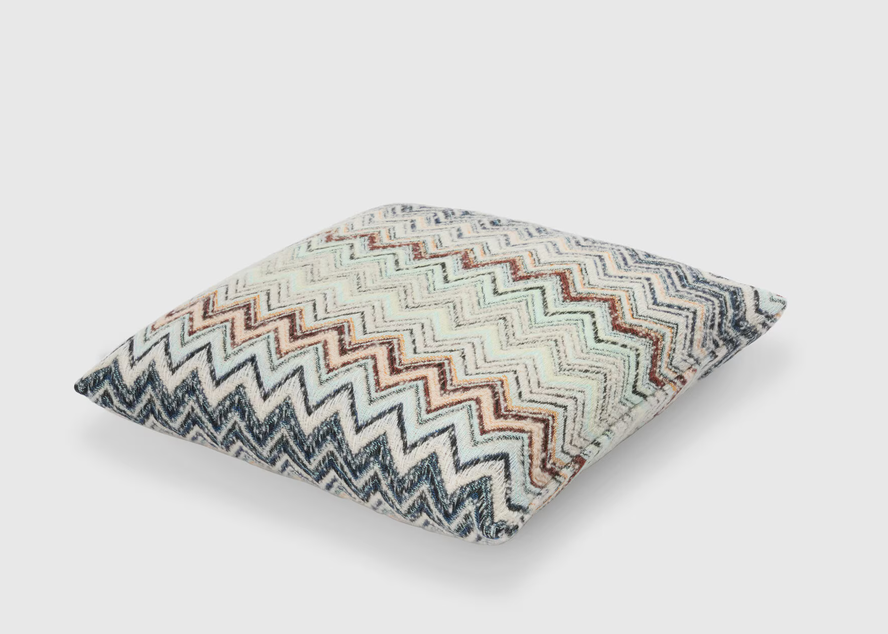 Forest Cushion - Blue & Multicoloured (40 x 40 cm)