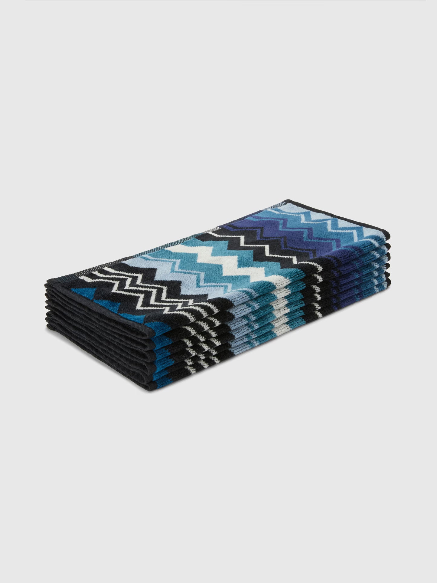 Giacomo face towels - Blue- 6 pieces