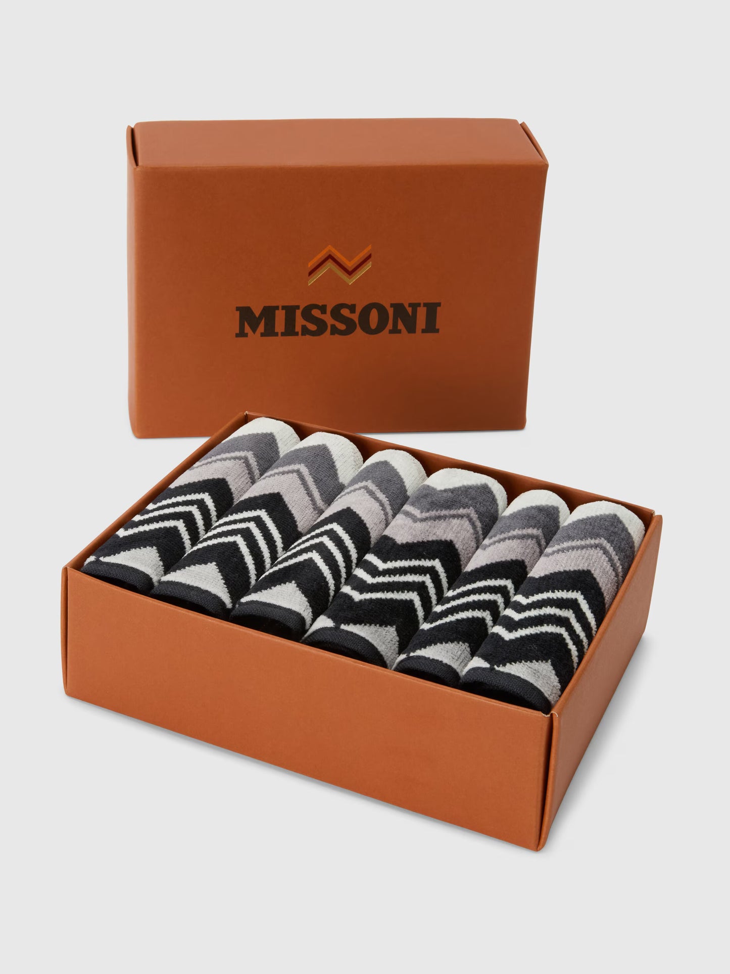 Giacomo face towels - Grey- 6 pieces