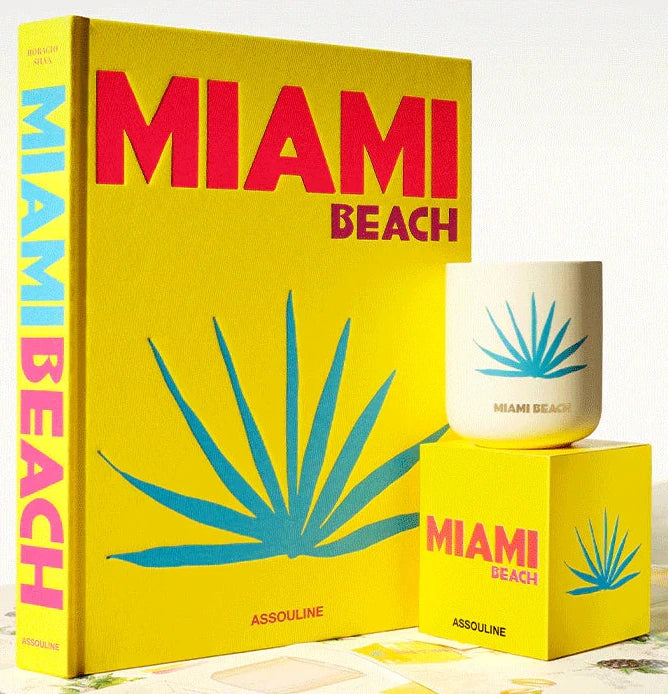Miami Beach Book & Travel From Home Scented Candle