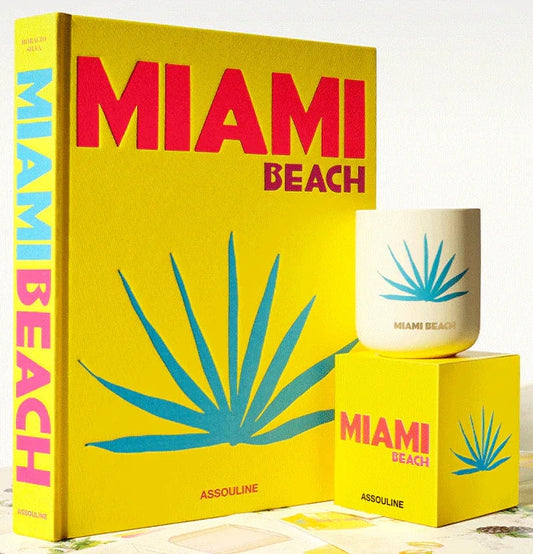 Miami Beach Book & Travel From Home Scented Candle