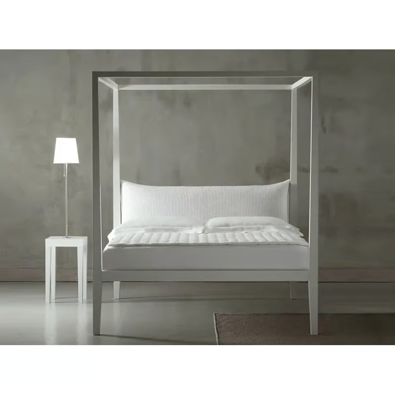 Moheli White Baldacchino Canopy Bed