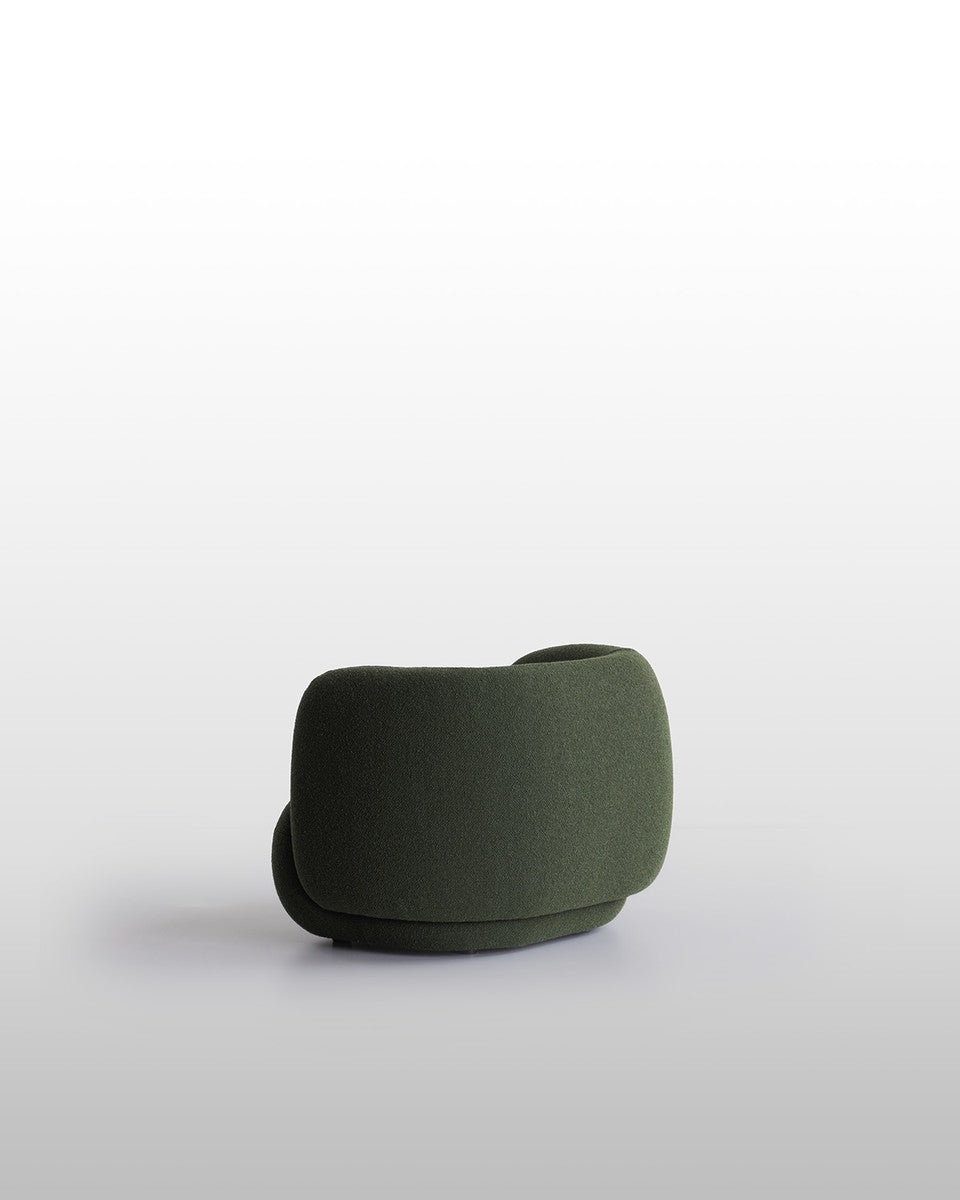 Jade armchair with armrests