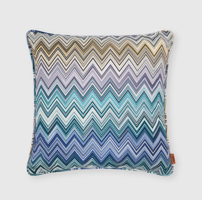 Jarris Cushion - Blue & Multicoloured (40 x 40 cm)