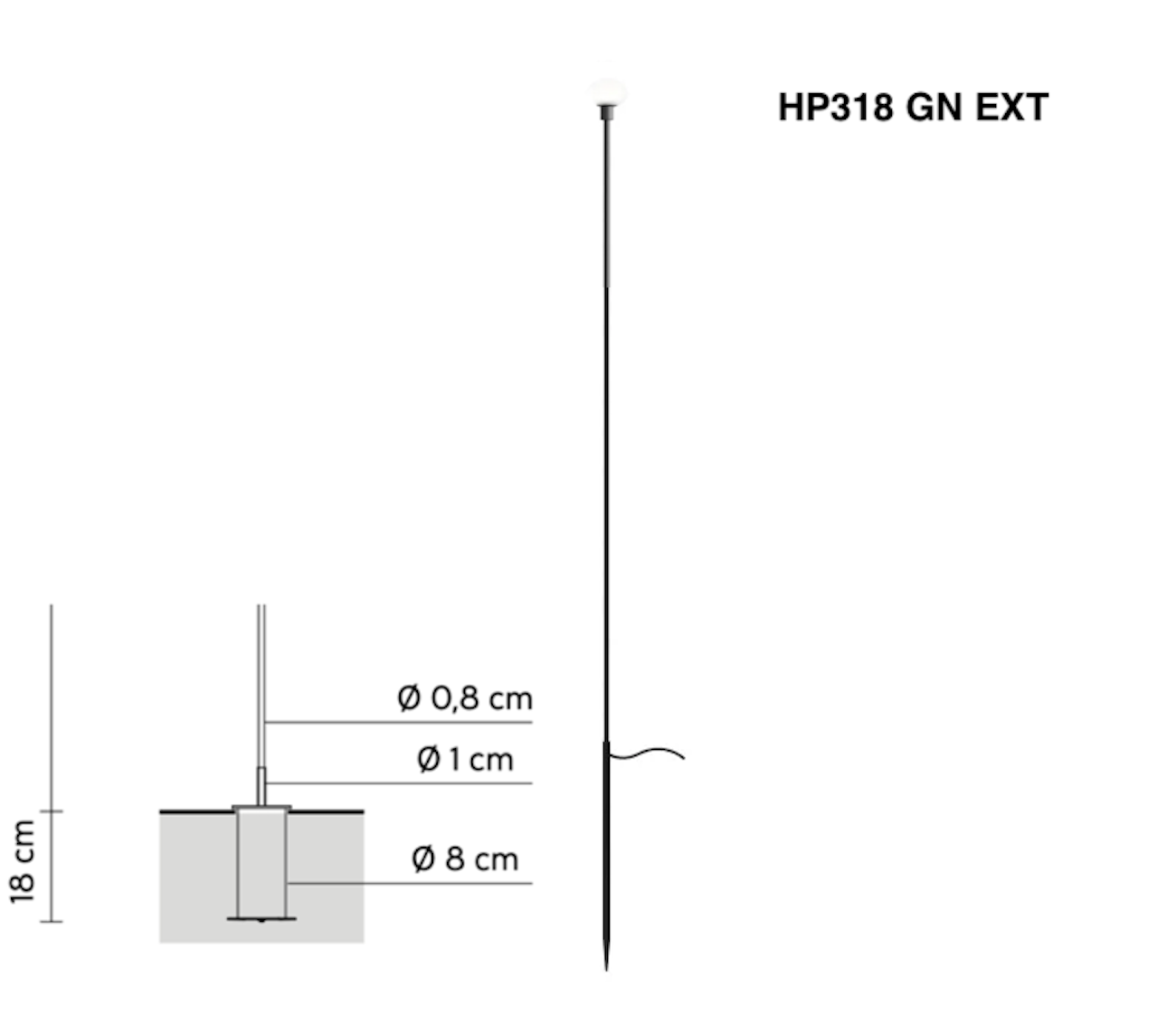 Minuit floor lamp (outdoor)
