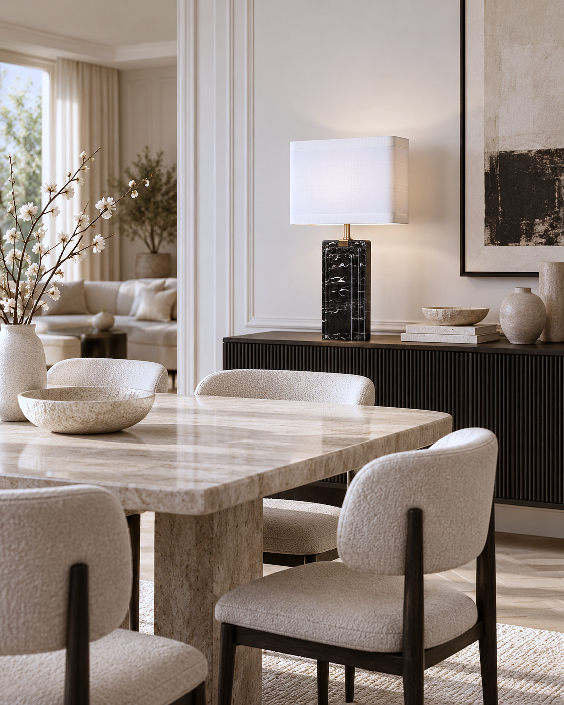 Kadern table lamp (Black Marble)