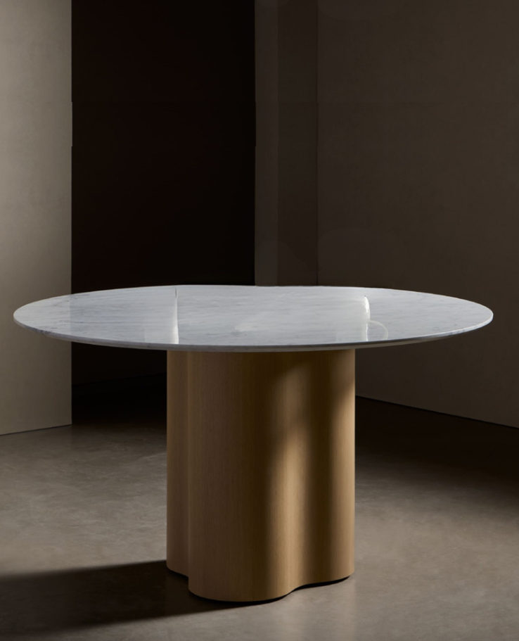 Stella  Dining Table ø 120 - Ash and Oak  (base)
