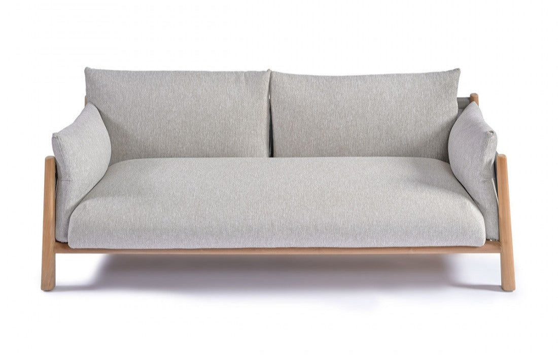 Leia Outdoor Sofa – Teak & Outdoor upholstery (2 seats)