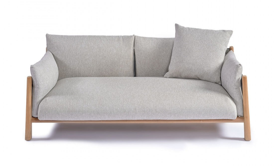 Leia Outdoor Sofa – Teak & Outdoor upholstery (2 seats)