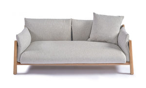 Leia Outdoor Sofa – Teak & Outdoor upholstery (2 seats)