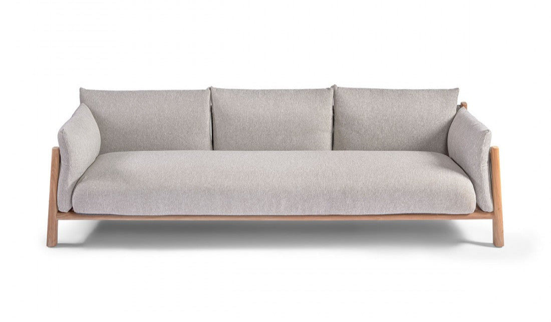 Leia Outdoor Sofa – Teak & Outdoor upholstery (3 seats)