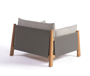 Leia Outdoor Armchair – Teak & Outdoor upholstery