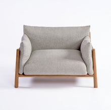 Carregar imagem no visualizador da galeria, Leia Outdoor Armchair – Teak &amp; Outdoor upholstery
