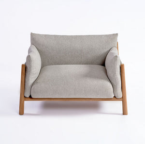 Leia Outdoor Armchair – Teak & Outdoor upholstery