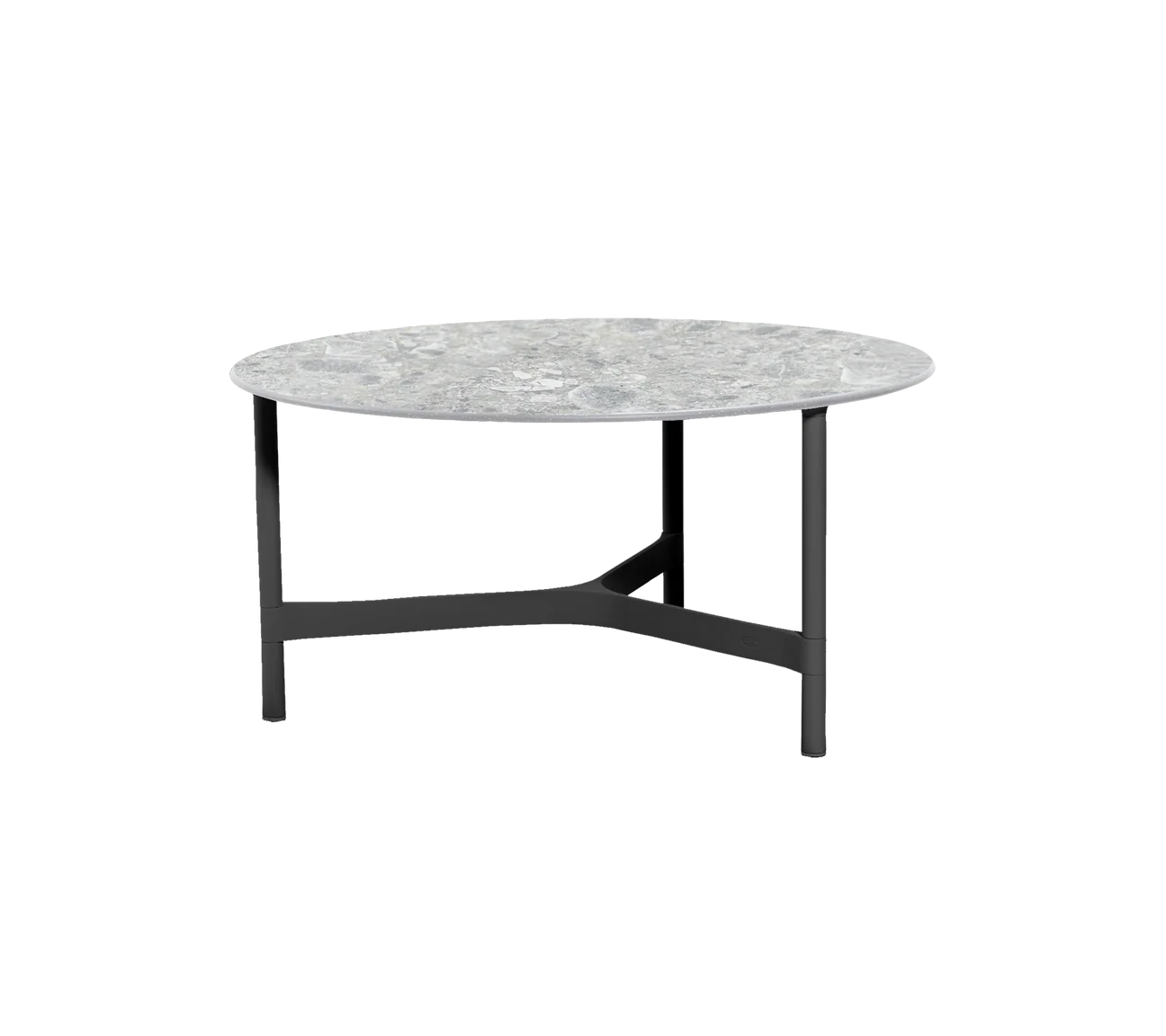 Twist aluminium coffee table