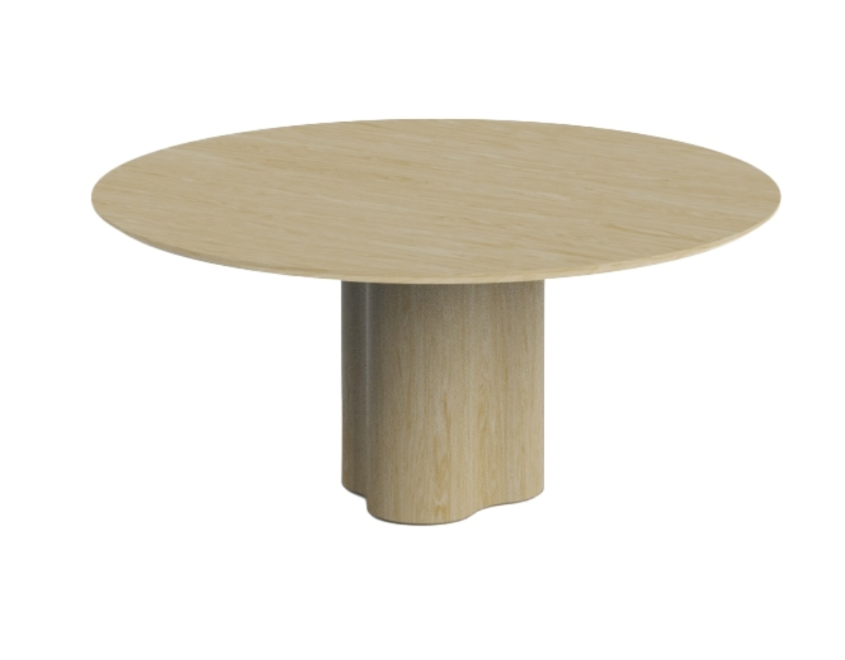 Stella  Dining Table ø 160 - Ash and Oak (base)