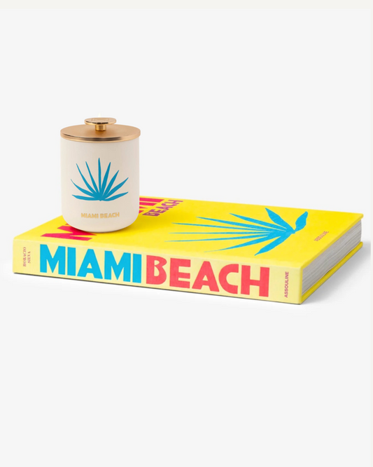 Miami Beach Book (Travel Series)  & Home Scented Candle